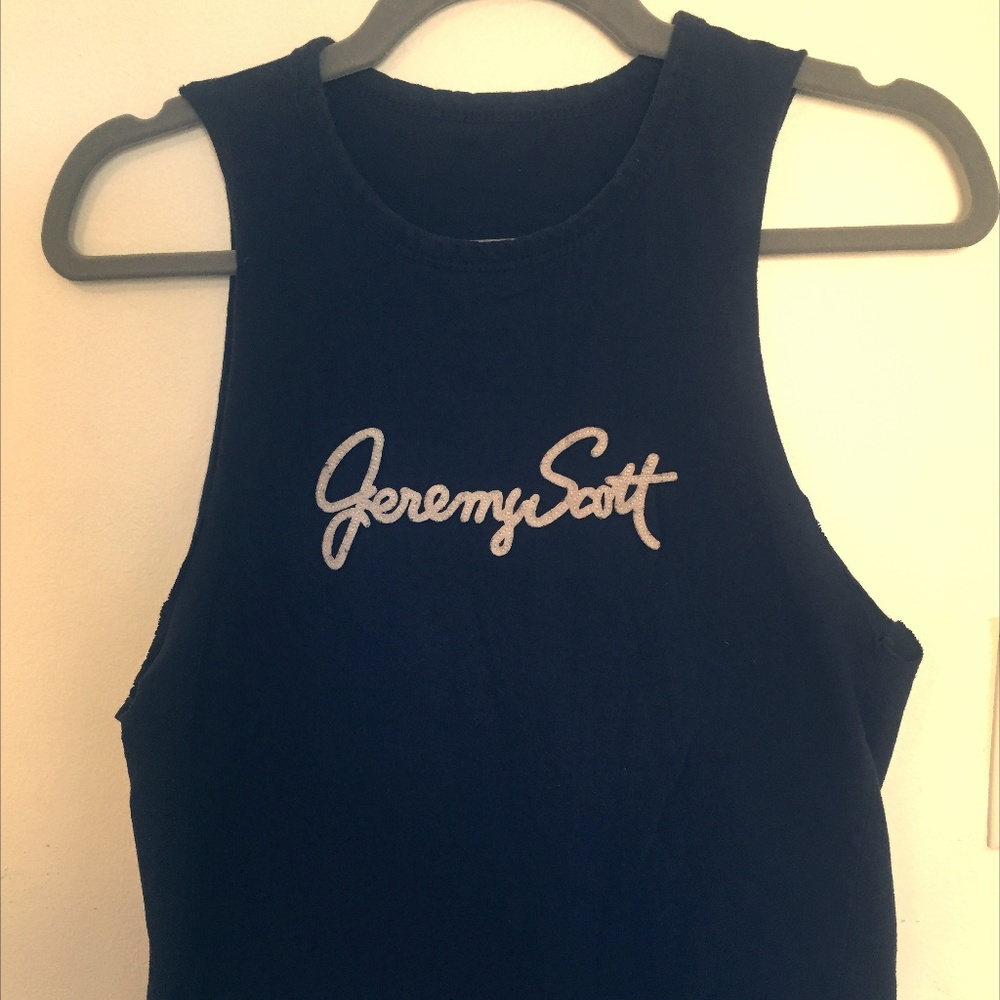 Jeremy Scott navy tank top